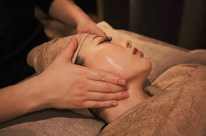 小顔コルギ × 石膏パック